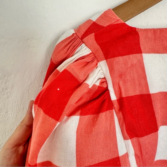 Lovers + Friends Gingham Crop Top Size Medium - Picture 6 of 9